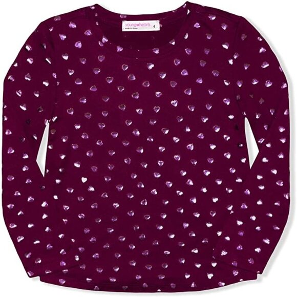 Young Hearts 2 Pc LS Shirts for Girls, Round Neck Shirt Set with Koala Size 4 - Picture 4 of 5